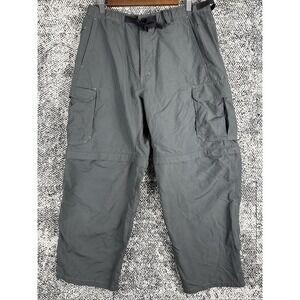REI Nylon Convertible‎ Pants Mens 30M 30 X 26 SPF Cargo Gray Camp Hike